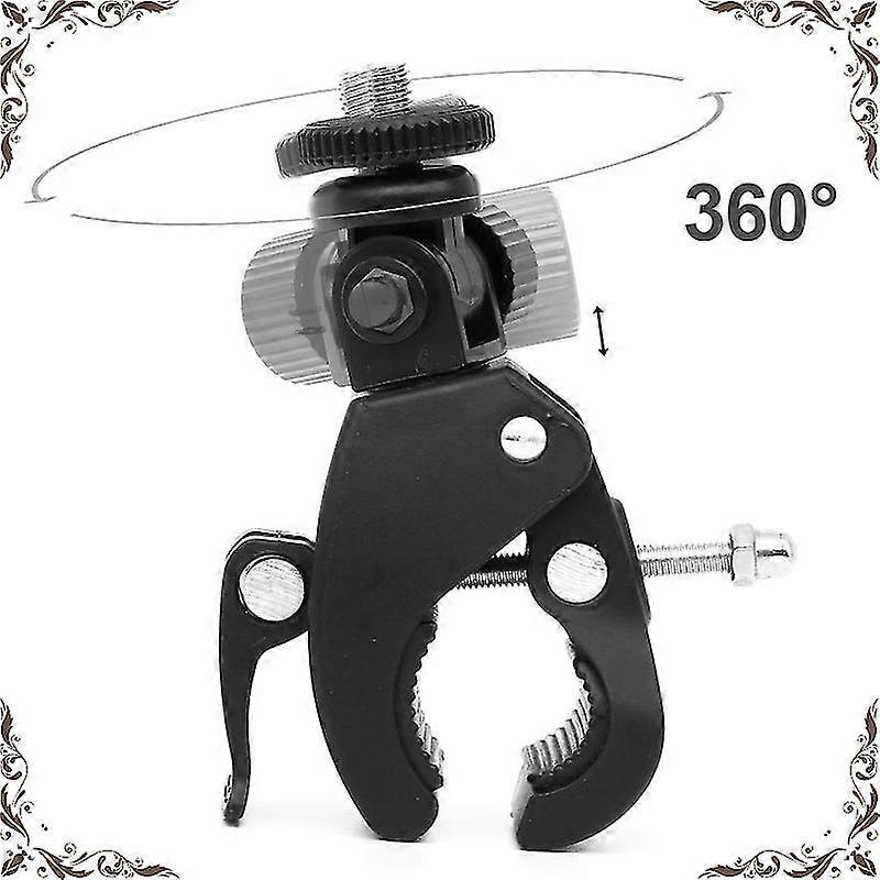DJI Action 2 Bike Bicycle Motorcycle Handlebar Clamp Mount Tripod Adapter Mount For Sports Camera 10 9 8 7 Insta360 One R X X2