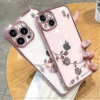 Custodia Trasparente Con Diamante Glitter Di Lusso Per IPhone 15 14 13 - Foto 11