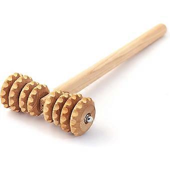Tilbehør Anti Cellulite Massager T-formet Massage Roller Device Maderoterapi Træ
