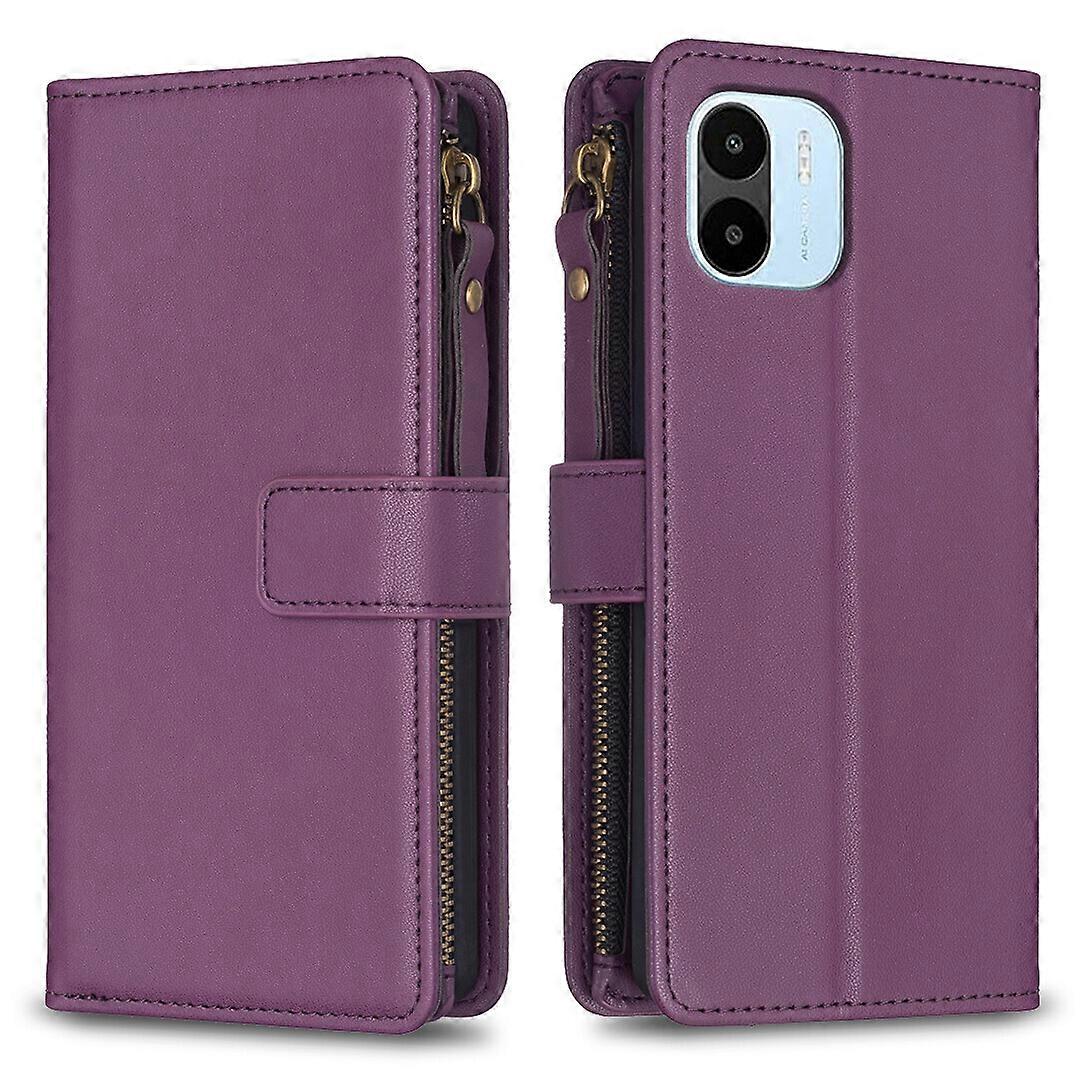 Case for Xiaomi Redmi A1/A2 Zipper Cover Leather Wallet with Card Holder Magnetic Closure Compatible with Xiaomi Redmi A1/A2 Case