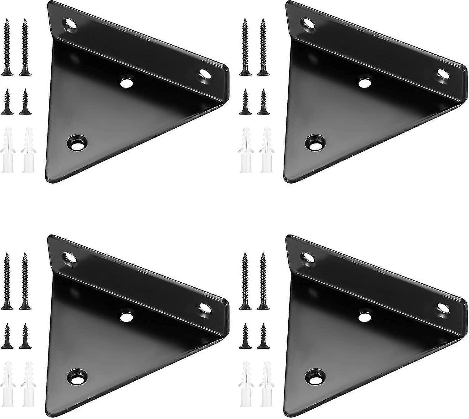 Floating Shelf Brackets, Invisible Triangle Metal Wall Shelf Supports