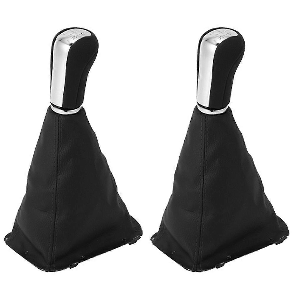 5 Speed Car PU Leather Gear Shift Knob Shifting Gear Cover Shift Gear Boot for Avensis T25 MK2 II 2003-2009