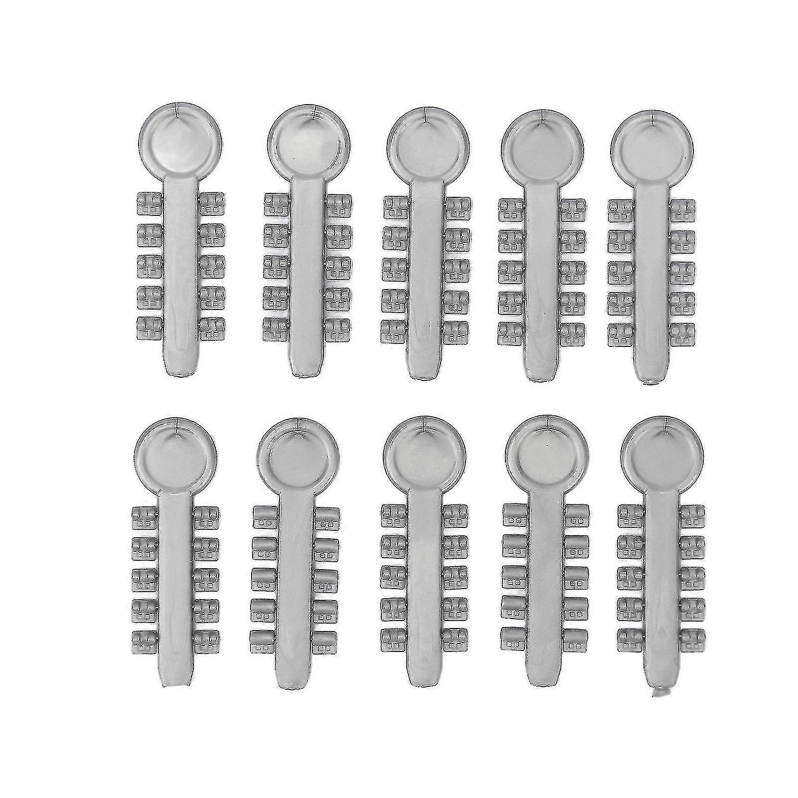 Dental Rotating Wedges - Gray Elastic Rubber Pads for Tooth Correction (10pcs)