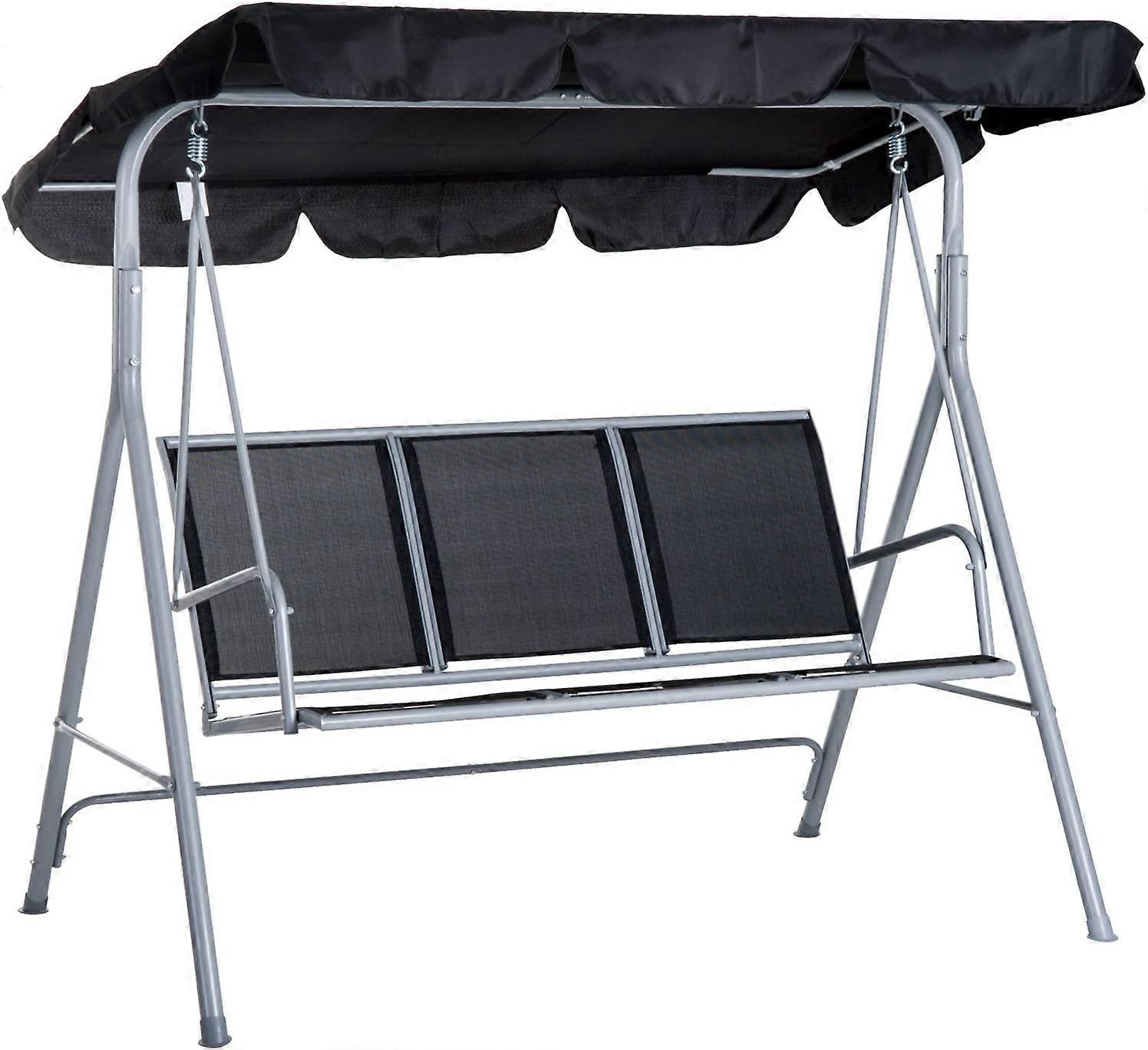 3 üléses kerti hinta üléscsere előtető, univerzális kültéri kerti hinta ülés csere lombkorona, vízálló és UV-álló csere hinta cov