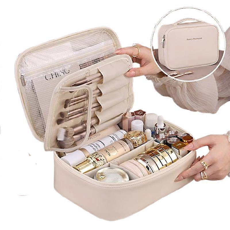 INF Structured Cosmetic Bag Customizable compartments for organized storage