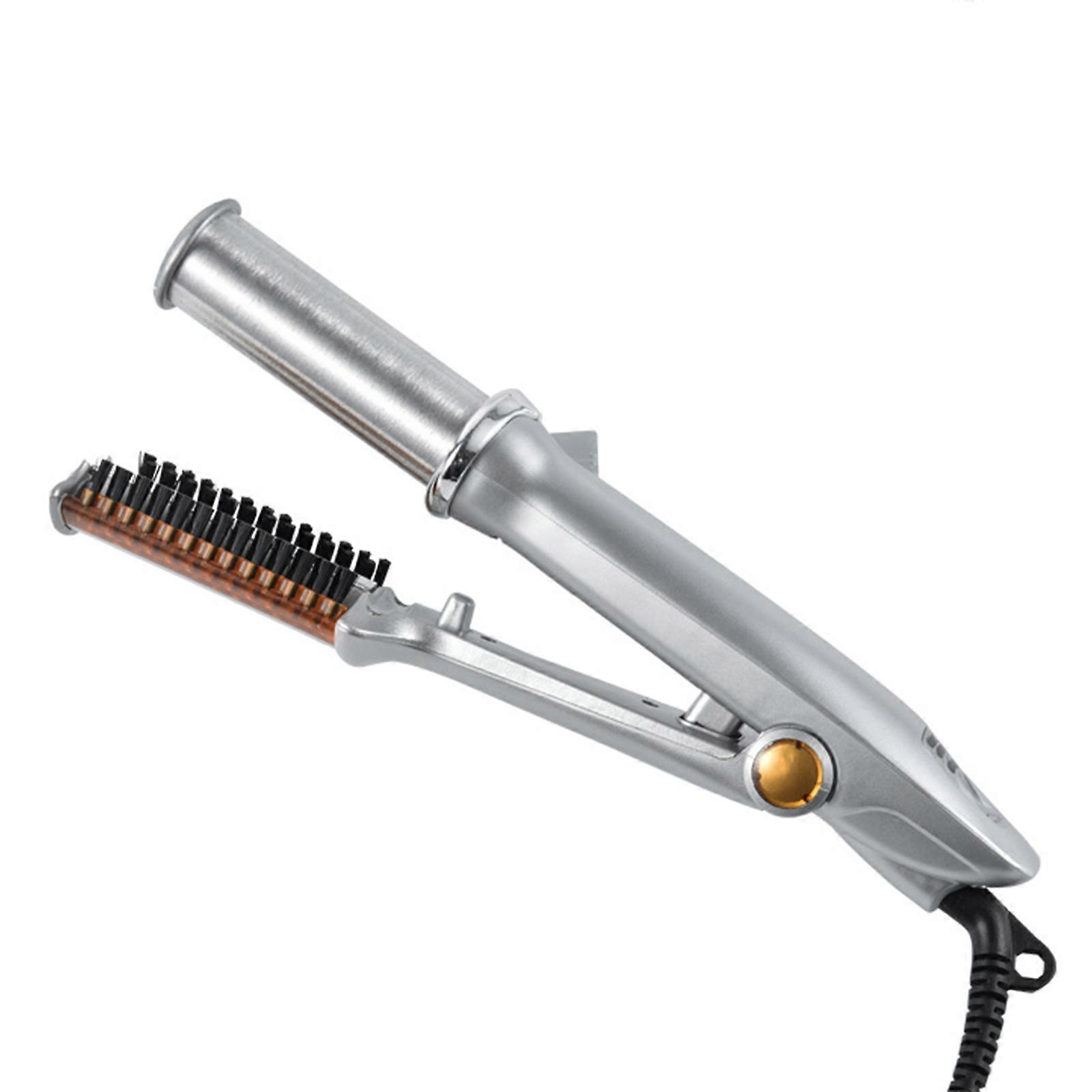 Arricciacapelli professionale 2 in 1 con spazzola Ferro arricciacapelli Spazzola rotante Curler Styler