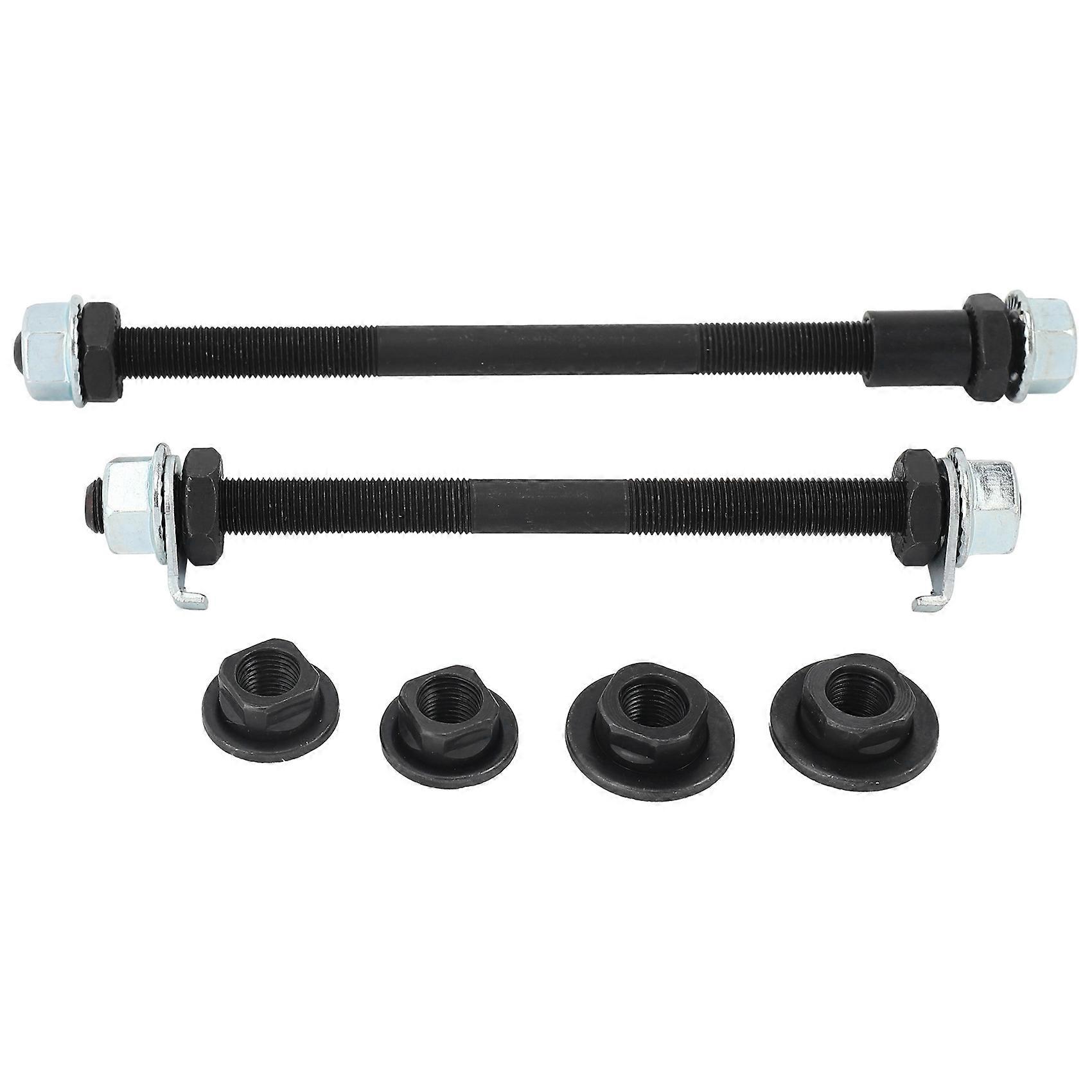1 Pair Bicycle Wheel Hub Axle Front Rear Steel Solid Spindle Shaft Vintage for Road Skewer 150mm 18