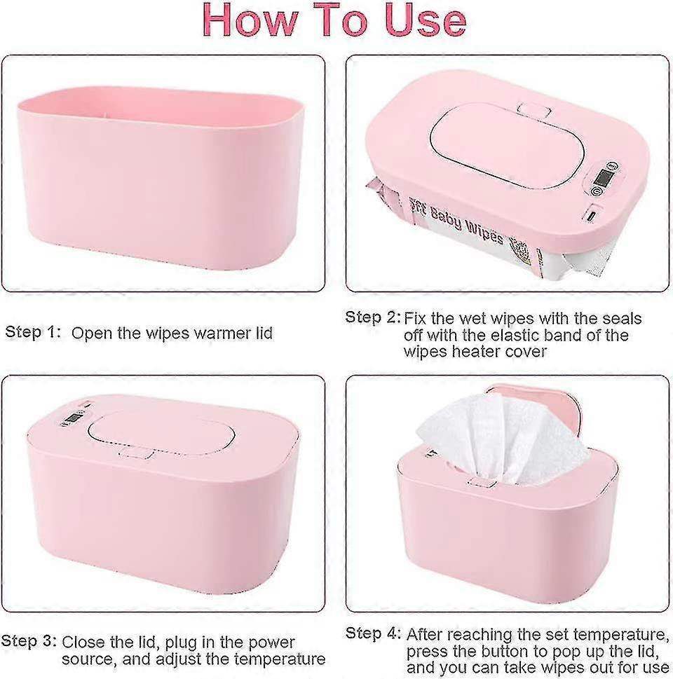 Chauffe-Lingettes Thermostatique Portable USB – Pour Bébé, Voiture, Camping, Voyage – Compact Et Pratique