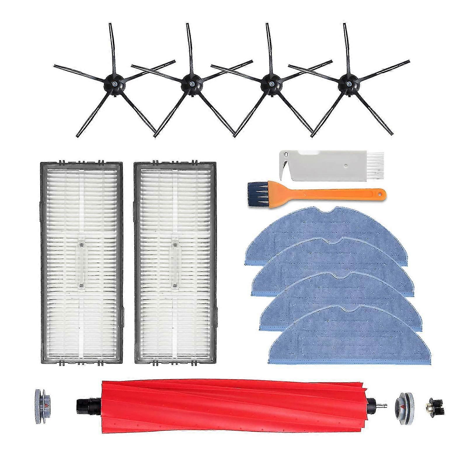 Replacement Main Brush Side Brush Hepa Filters Mop Cloth Sets