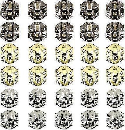 Iron Antique Hasp Hinge Hook Clasp Wooden Box Hasp Latch Lock Lock Retro Lever Lock Cap Lock With Sc