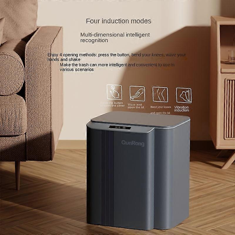 Image showcasing 20L Automatic Sensor Trash Can Luxury Garbage Bucket Smart Sensor ...