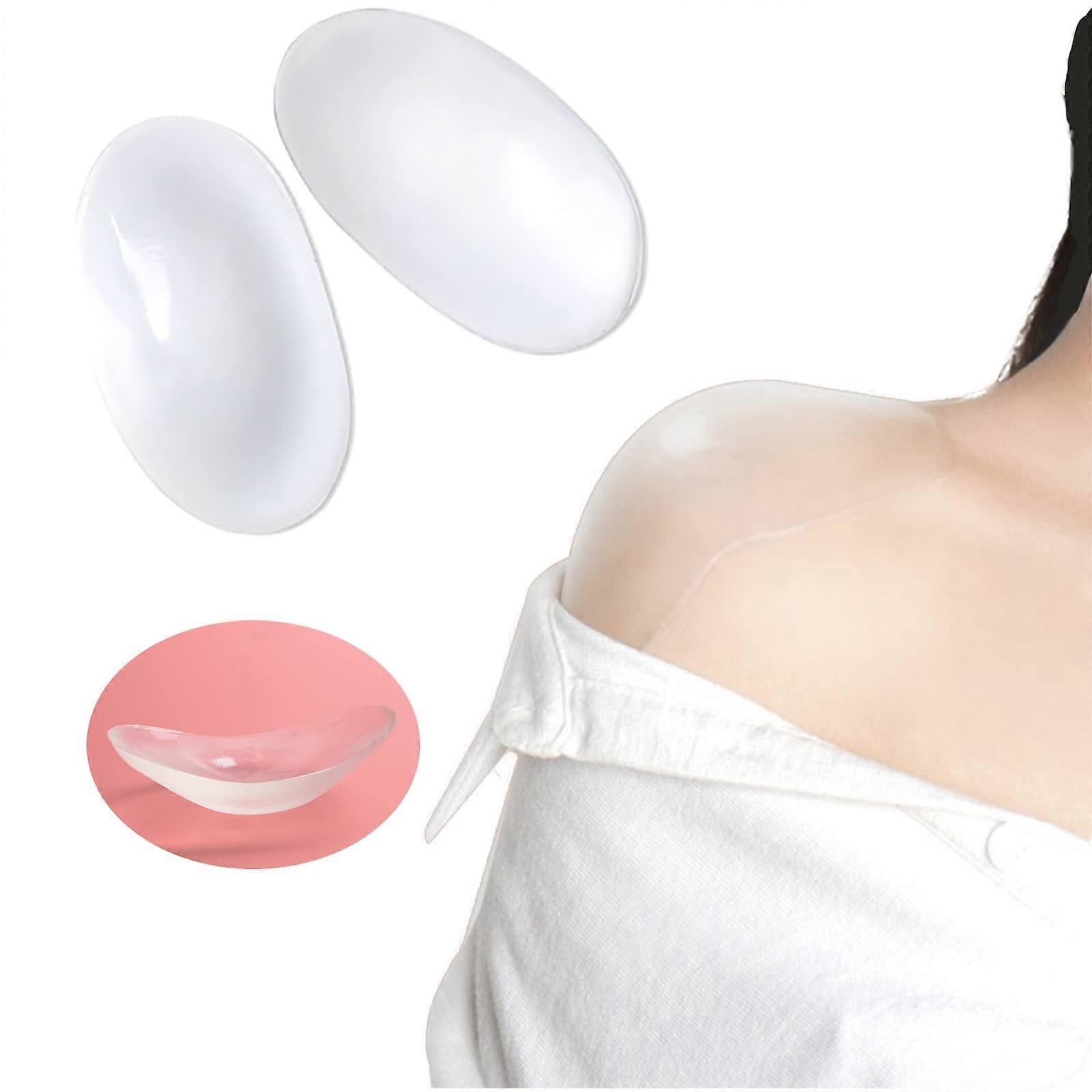 Silicone Shoulder Pads, Self-Adhesive, Transparent, Invisible, Soft Reinforced Shoulder Pads, Shoulder Pads, Reinforced