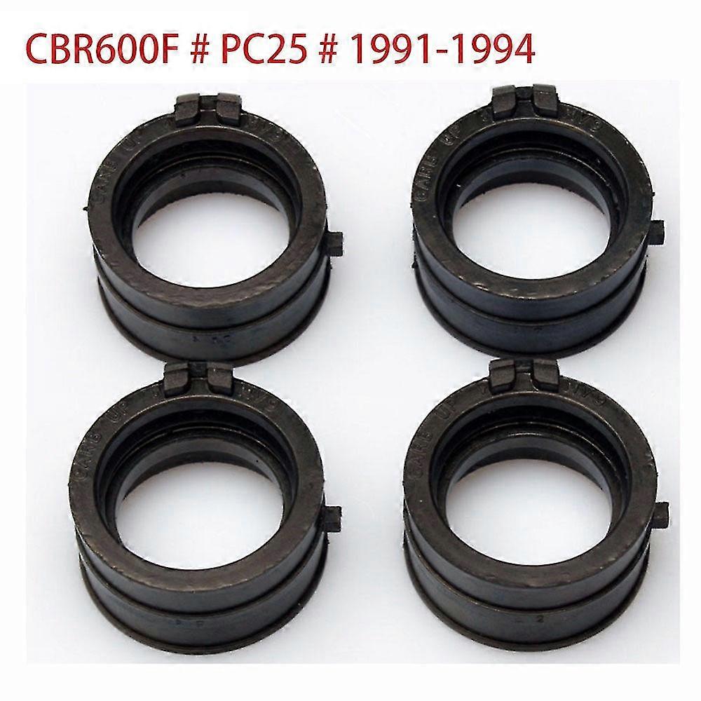 4x واجهة المكربن المدخول منفذ محول محول عازل لهوندا Cbr600f # Pc25 # 1991 1992 1993 1994 Cbr 60