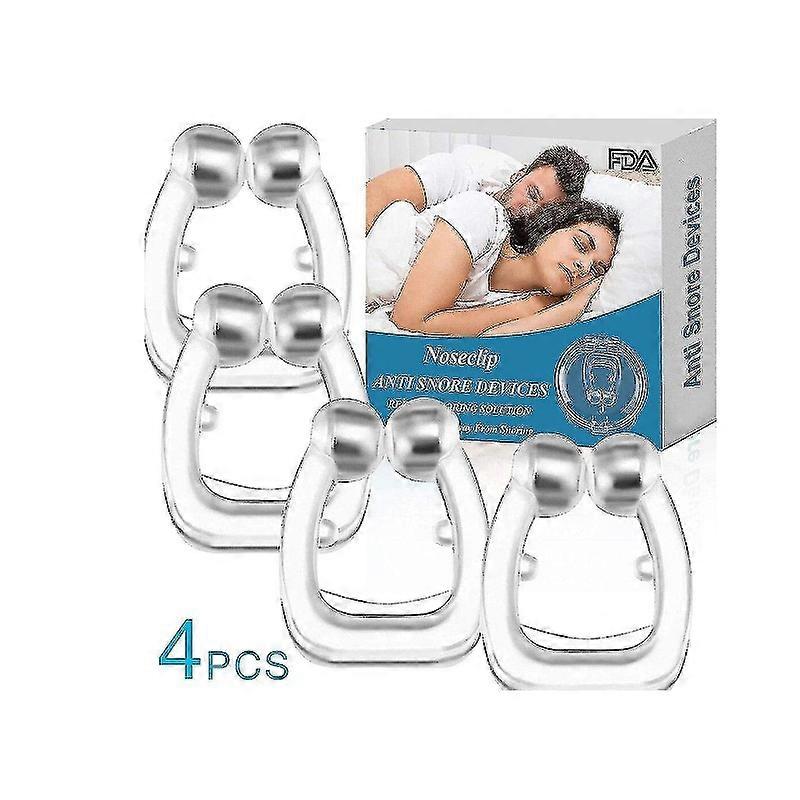 4 pieces silicone magnetic snore stopper