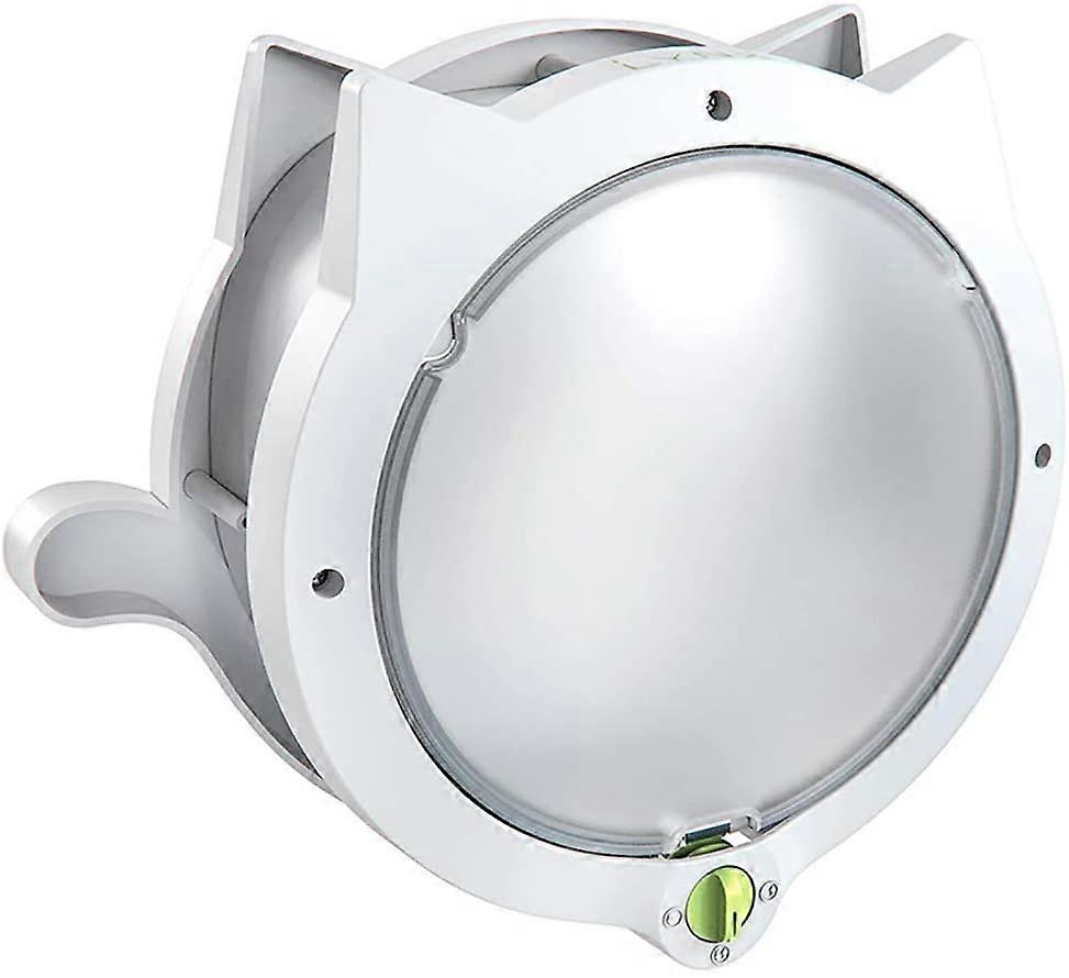 Small Cat Flap, Sturdy Pet Door with 4-Way Lock, Waterproof, Easy to Install and Use, for Cats, Puppies,White