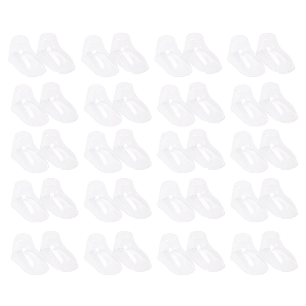 100stk Plast Baby Fødder Forme Småbørn Sko Display Stands Klar Holder