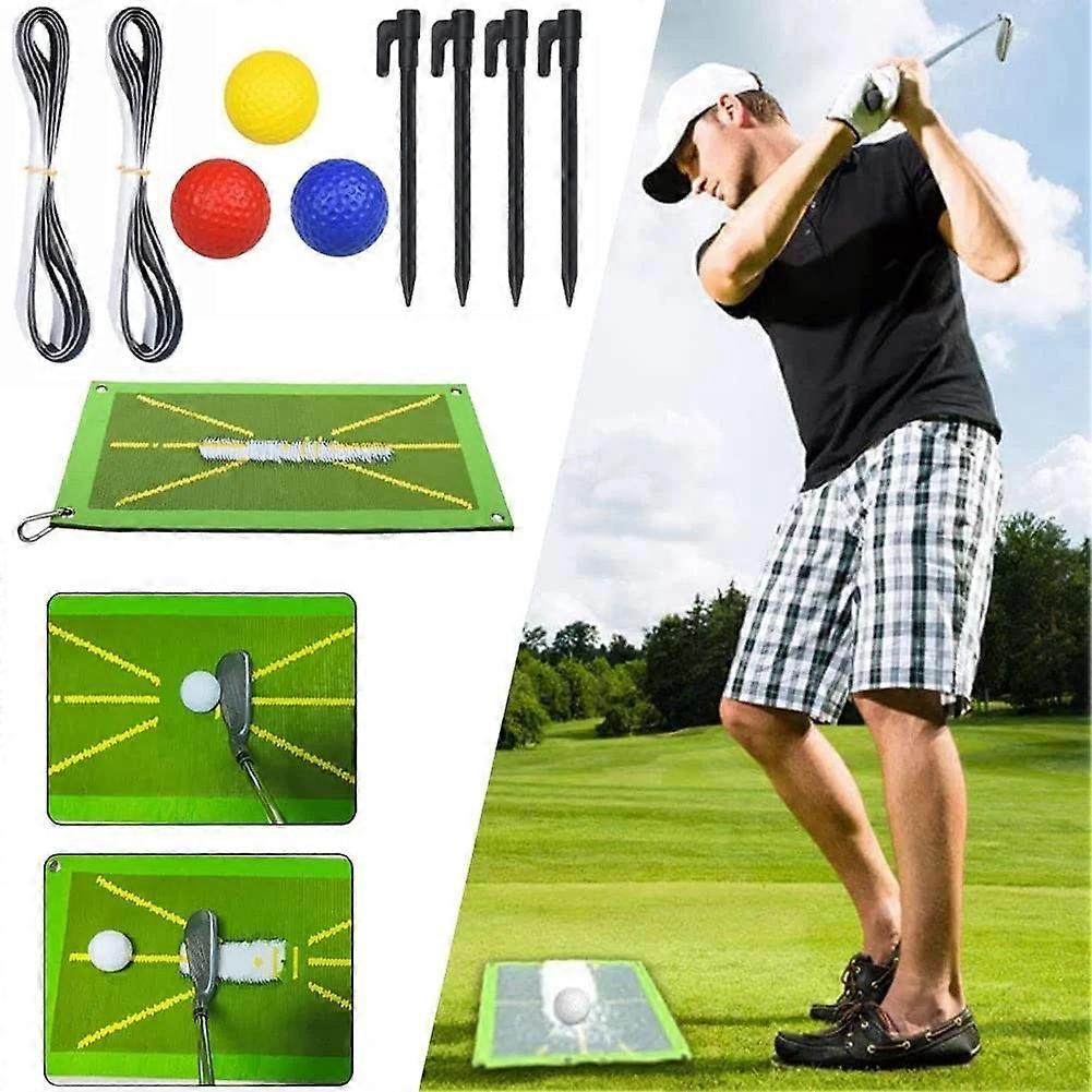 Golf Training Mat for Swing Detection Batting, Golf Practice Training Aid