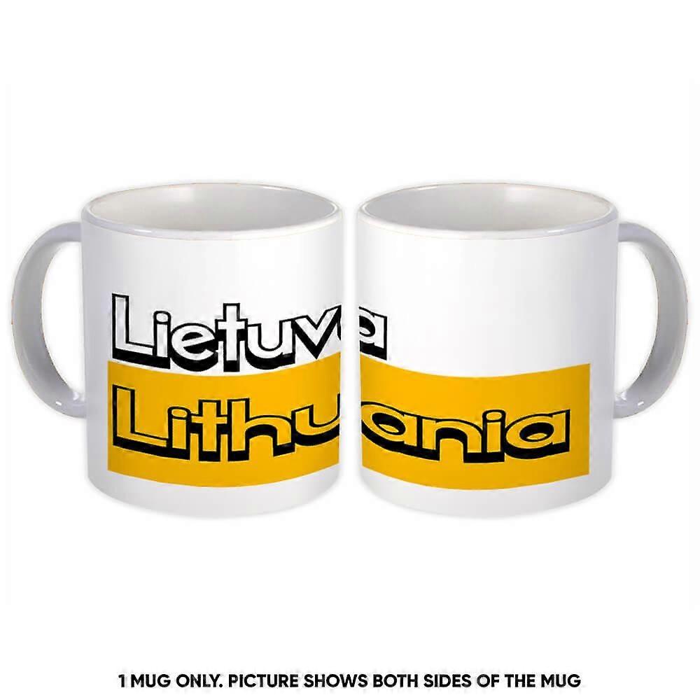 Gift Mug: Lietuva Lithuania Rectangle