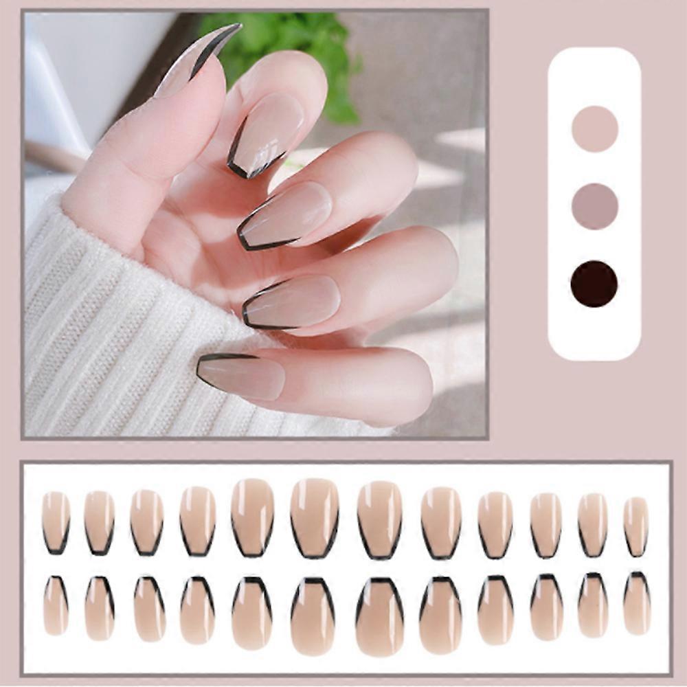 Acrylic Short False Nails Full Cover Set Acrylic Artificial Press On Nails