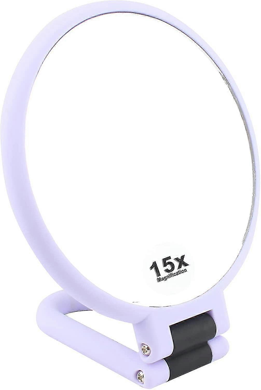 15x Magnifying Makeup Mirror, Magnifying Handheld Mirror, Travel Foldable Hand Held Mirror Portable Cosmetic Mirror-yky