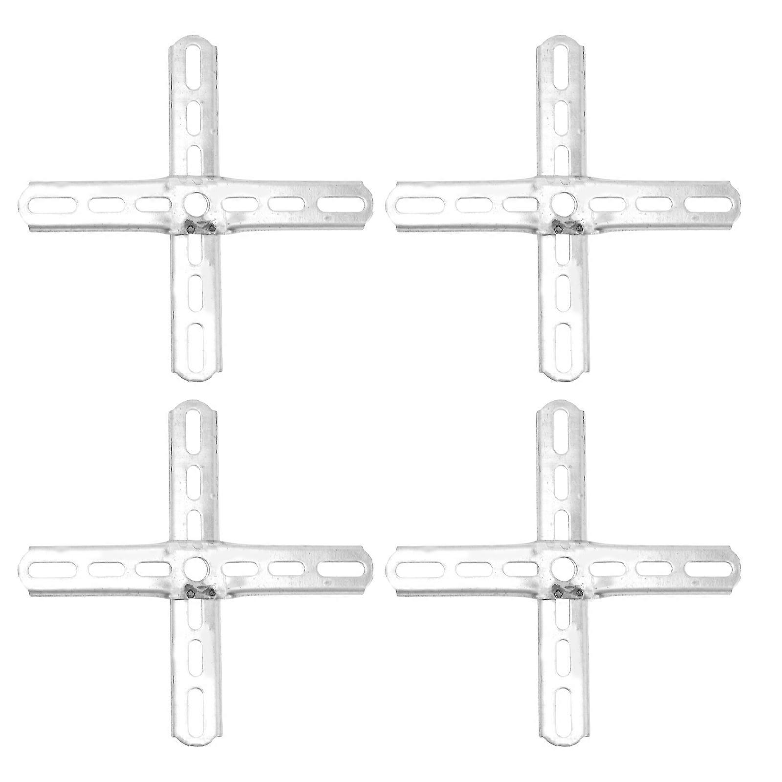 4 Pcs Lights Fixture Mount Brackets Iron Cross Lamp Fixture Parts Light Fittings