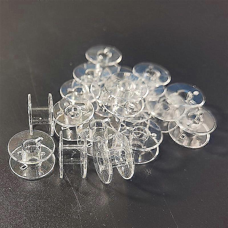 100pcs 家用透明塑料缝纫机线轴