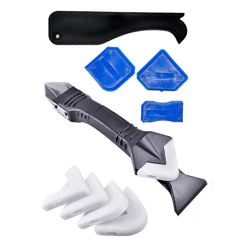 Corner Angle Caulking Scraper Polishing Pad Joint Sealant Finishing Tools Set QinHai