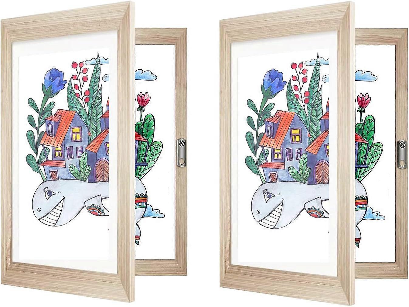 Kids Art Frames Front Opening and Changeable Picture Display, Kids Artwork Display Frame Easy Change Artwork Frame, Kids Artwork Picture Frame for 3D