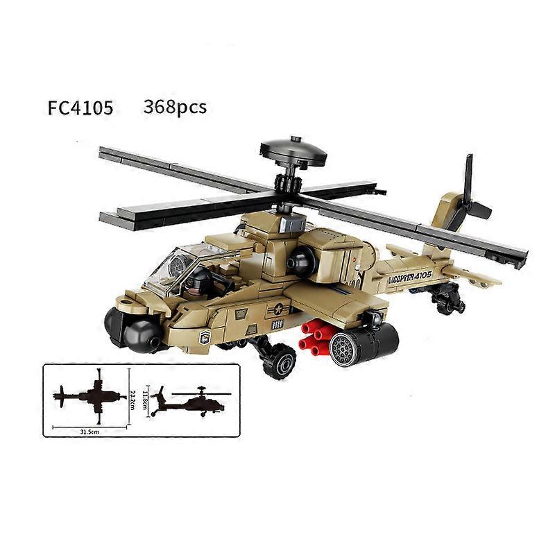Military Classic Model Series Simulation B29 AH-64 Aircraft Building Blocks Bricks Toys Gifts