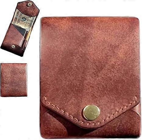 Monitoiminen kompakti lompakko, ensiluokkainen nahkainen ohut rahapidike miehille