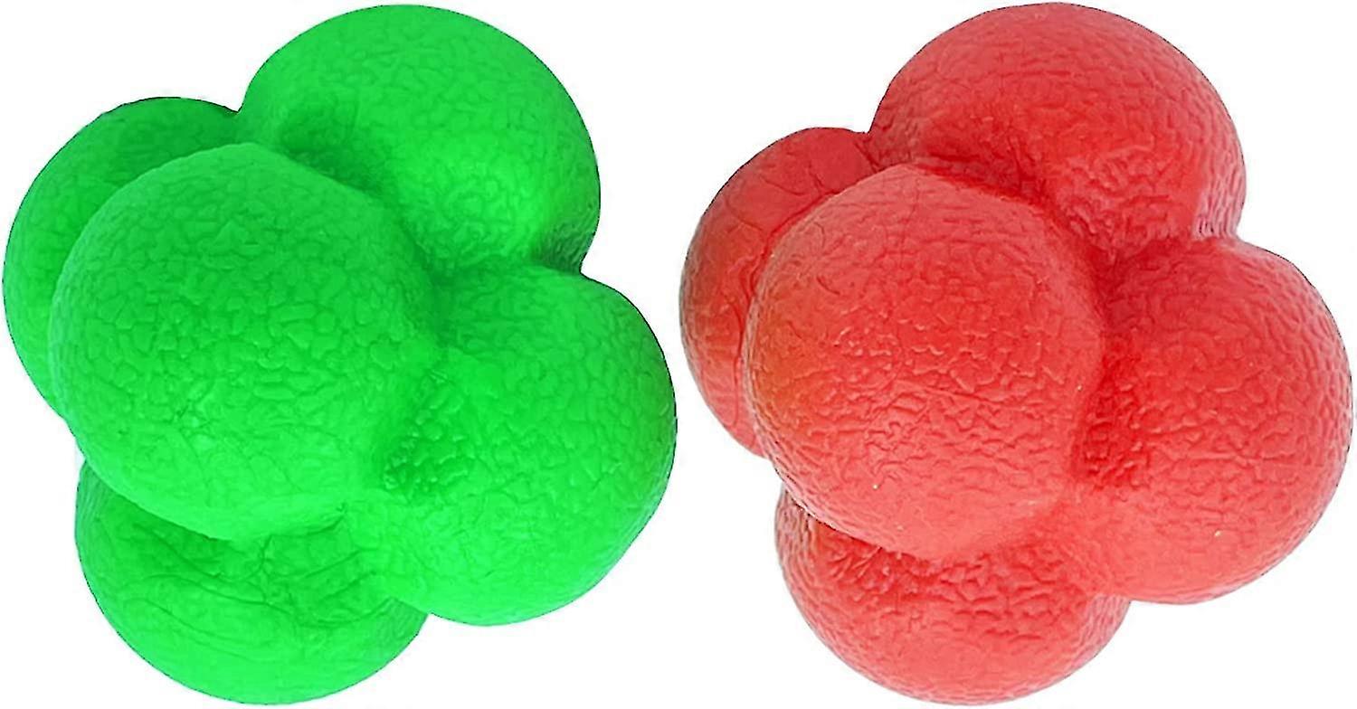 Reaction Ball, Hexagon Agility Ball, For Training Improve Hand-Eye Reaction And Agility Coordination Reflex Exercise, (2pcs)