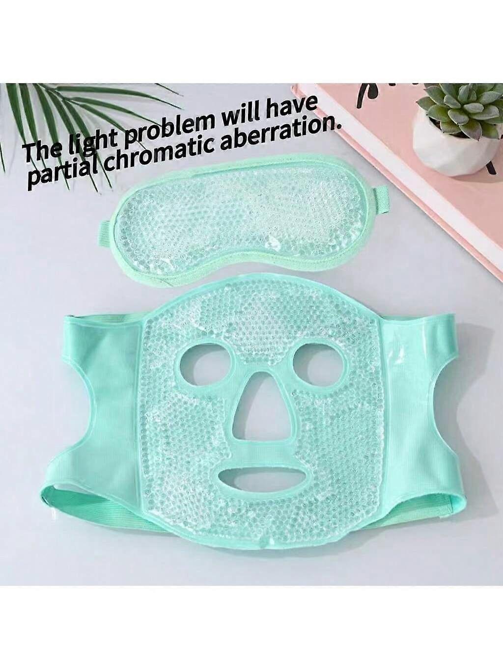 MUYKY Σετ 2 Cold Face Eye Mask Ice Pack, Gel Bead Hot And Cold Pack, Γυναικείο Πρόσωπο Ύπνου SPA, Άγχος, Φροντίδα δέρματος, Μεγάλη επιλογή δώρου