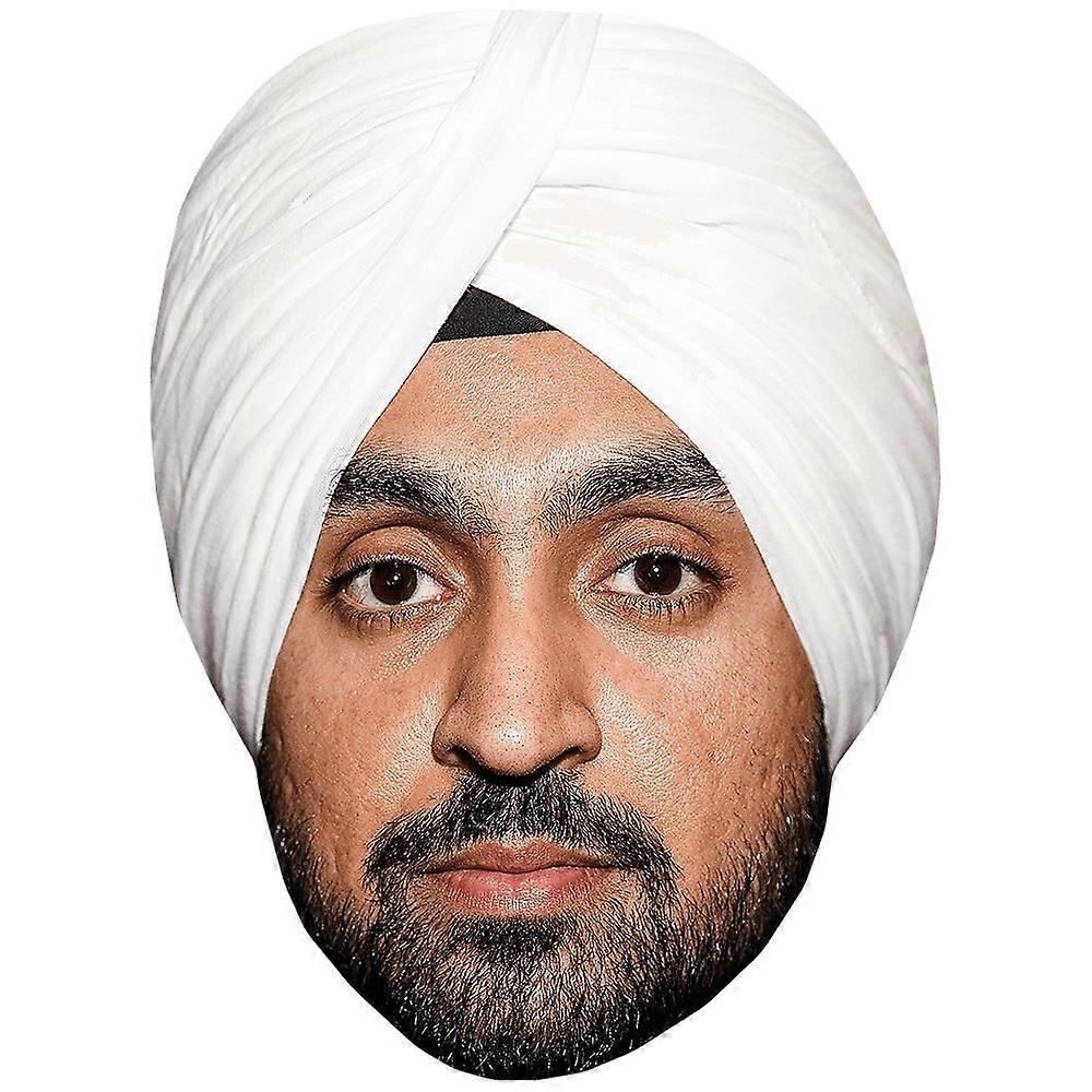 Diljit Dosanjh (Beard) Celebrity Mask, Flat Card Face