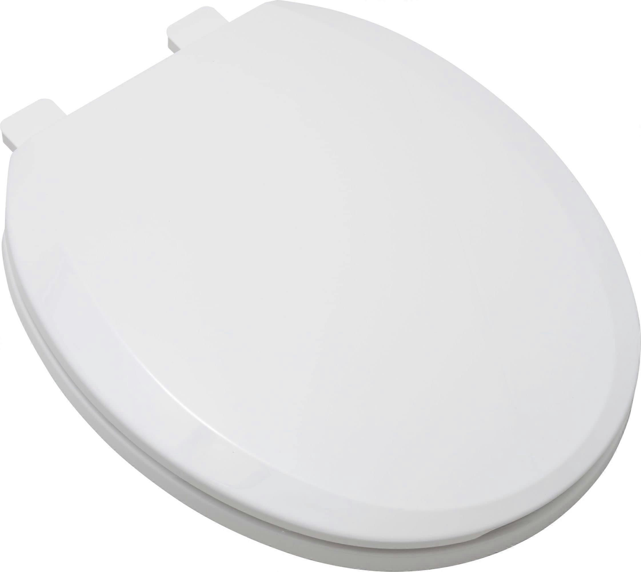 Round Toilet Seat, Easy Clean Feature, Quick Release Design