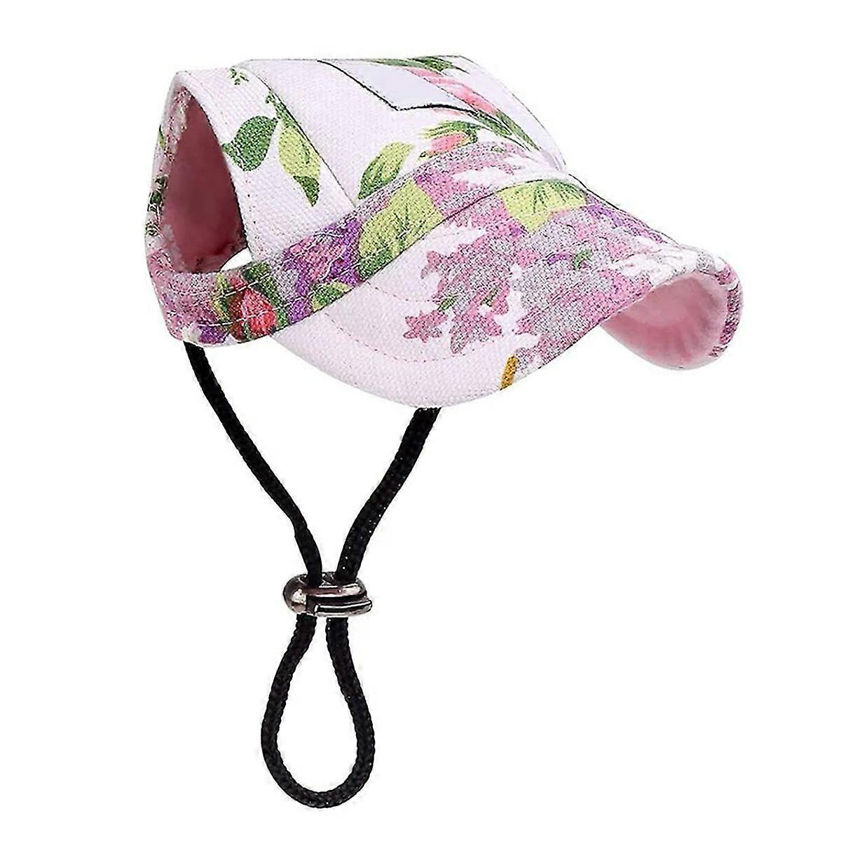 Hundehatt, Pet Baseball Caps med Ørehull og Hakestropp