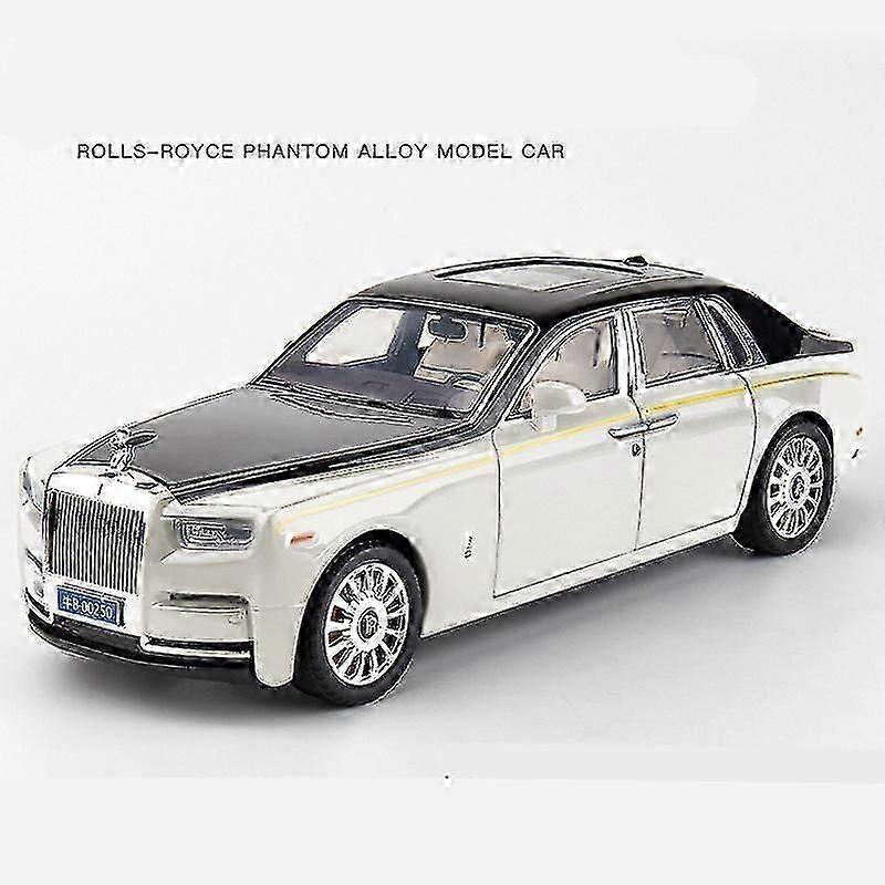 نموذج سيارة رولز رويس فانتوم سبيكة الفاخرة ، المركبات والألعاب المصبوبة بالضغط ، مجموعة من نماذج السيارات المعدنية ، المحاكاة ، الصوت ، الضوء ، هدية لتشي