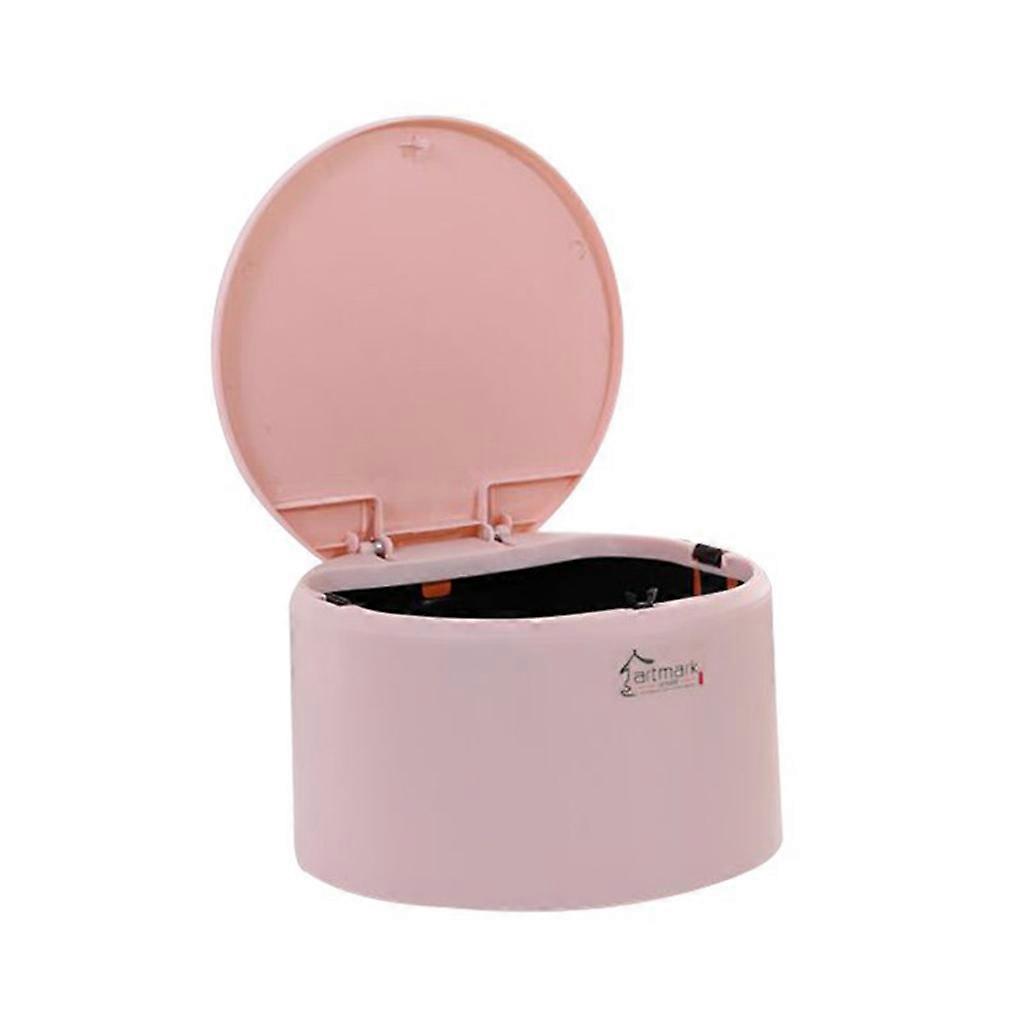 Flip Mülleimer Desktop Müll Verschiedenes Aufbewahrungsbox Schlafzimmer Büro Zuhause Mülleimer Rosa