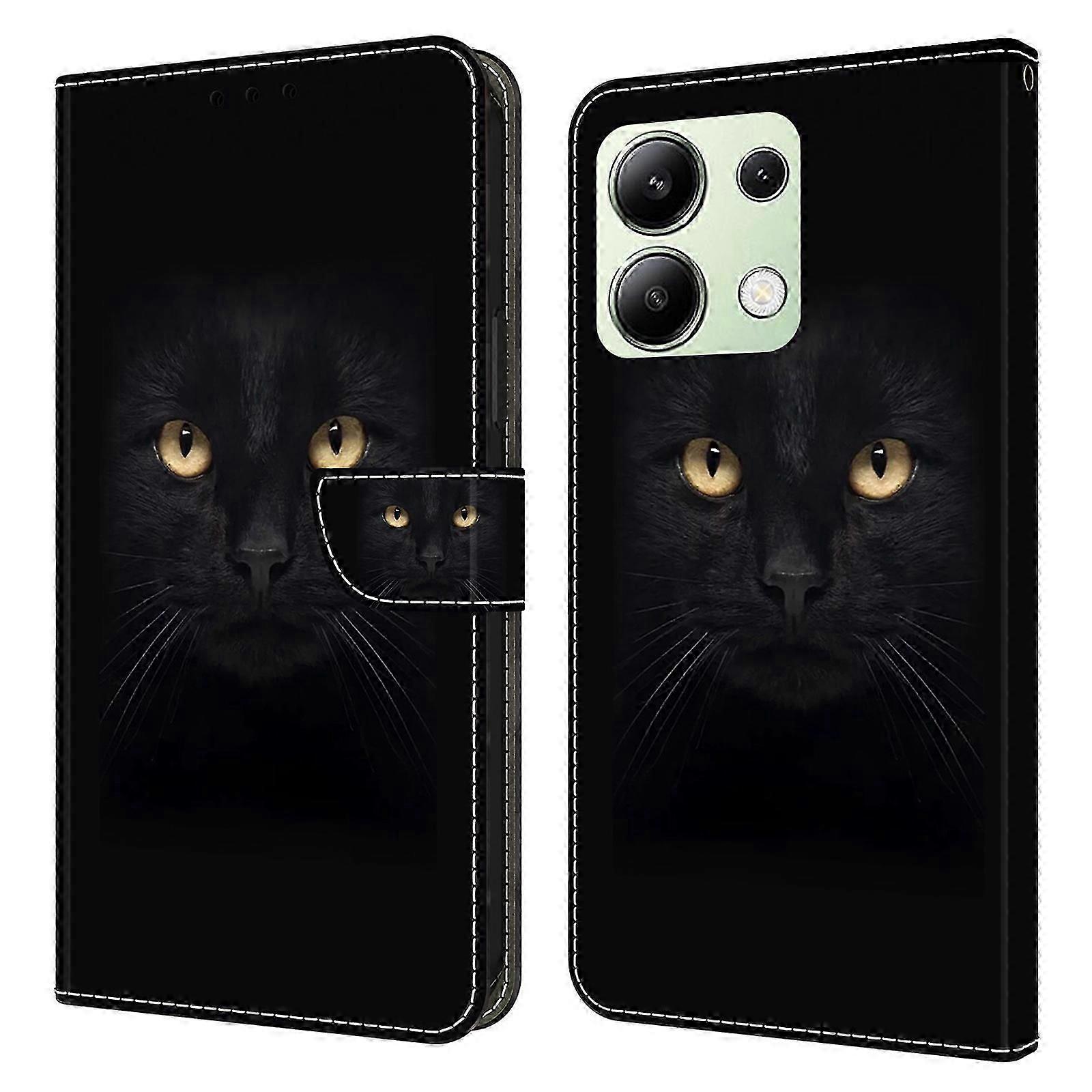 For Xiaomi Redmi Note 13 4g Leather Case 3d Pattern Printed Stand Wallet Phone Cover