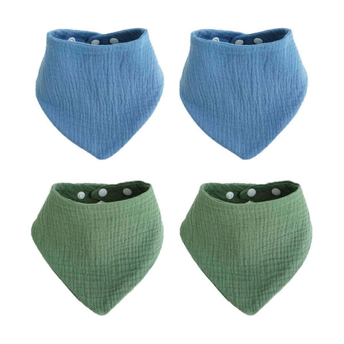 Bibs for Newborns - Absorbent, Adjustable, Machine-Washable Bandana Bibs for Boysand