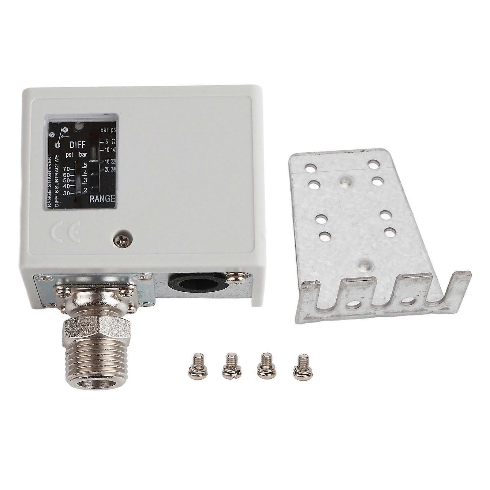 20KG Pressostat Set Tous Noyau En Cuivre IP40 Sécheuse Chaudière Refroidisseur D’eau Pressostat AC125V AC250V 1/2 Connecteur