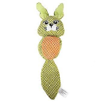 Fox Shape Chew Toys Dog Puppy Plush Toys Chewing Sound Molar Bite Grinding  for Small Dogs Cat