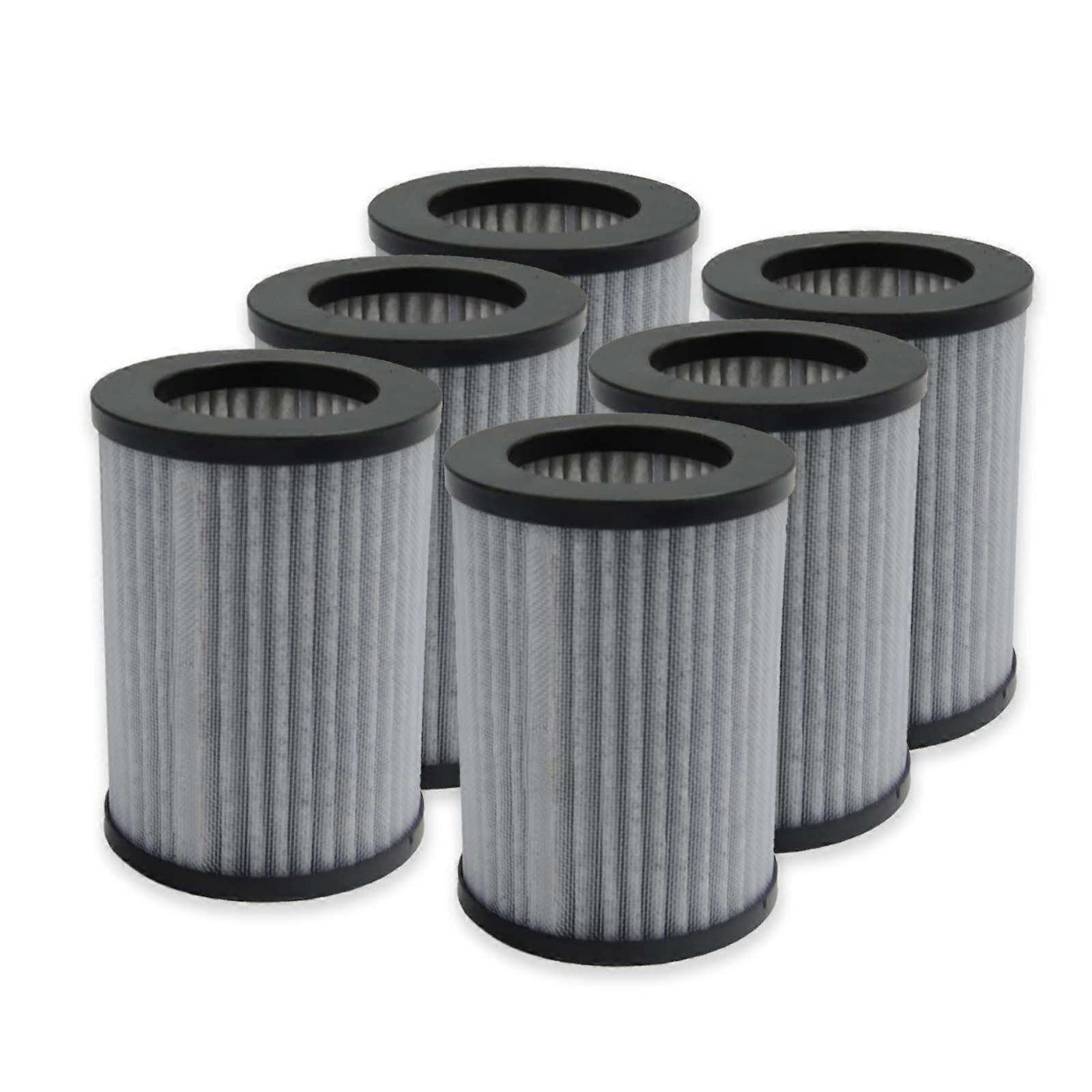 6 Pack HEPA 3-stage filtration air purifier replacement filters