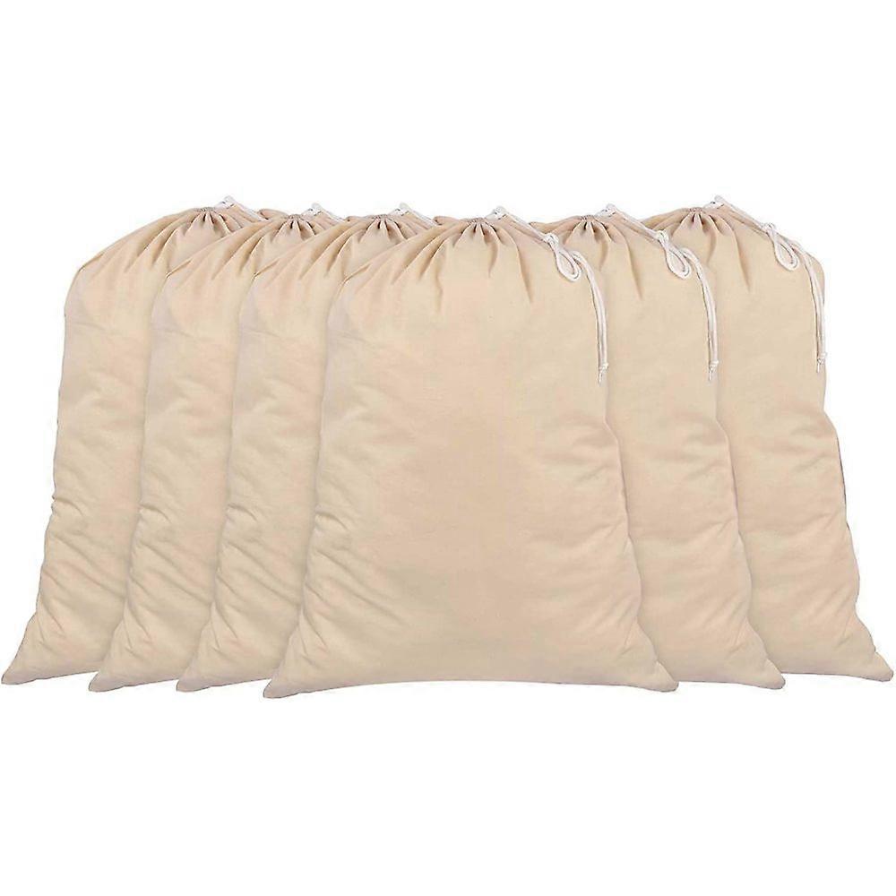 6pcs Canvas Laundry Bag 35*52