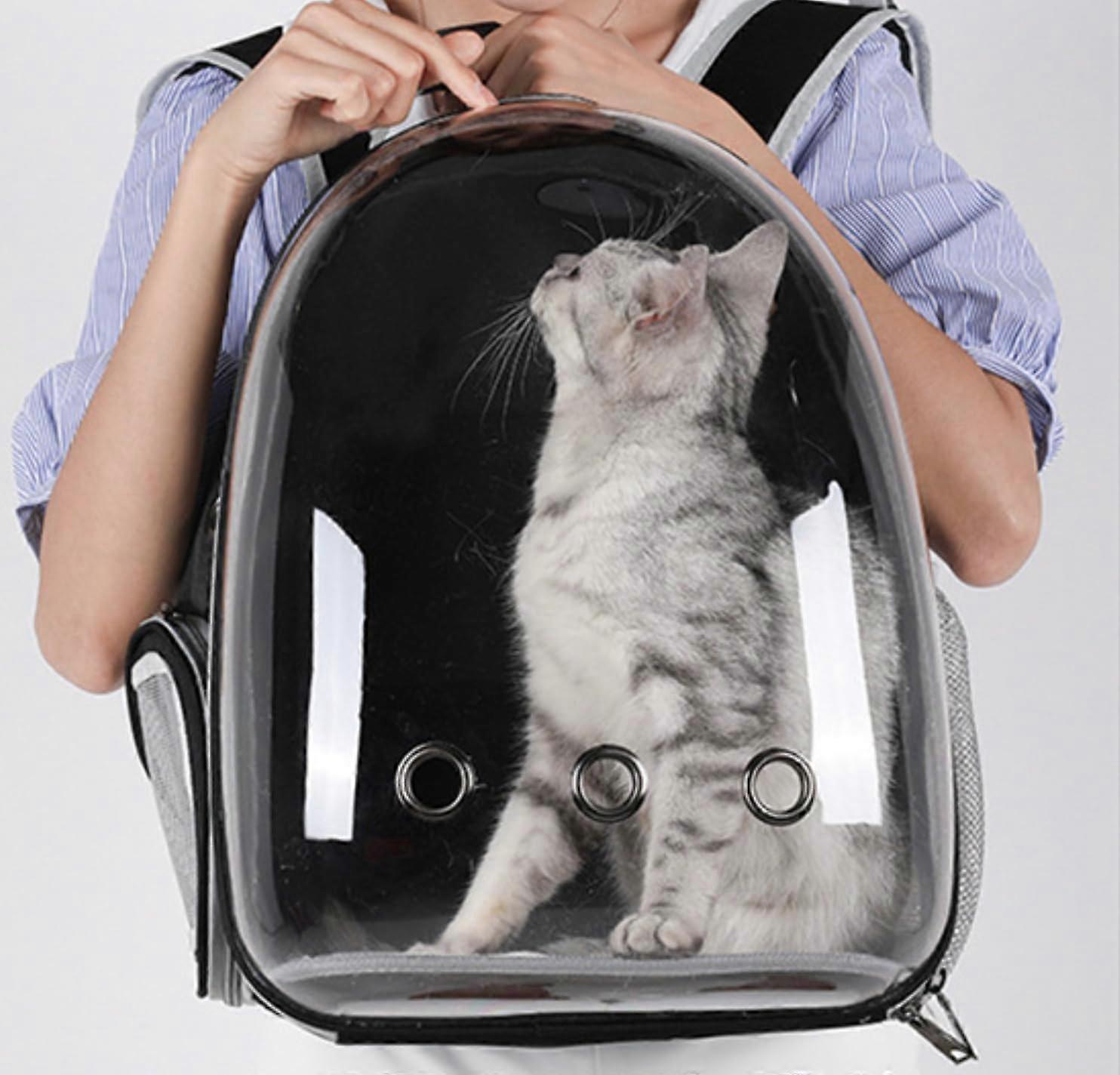 Evcil hayvan seyahati için rahat yastıklı iç kısım ve dayanıklı saplı taşıma çantası