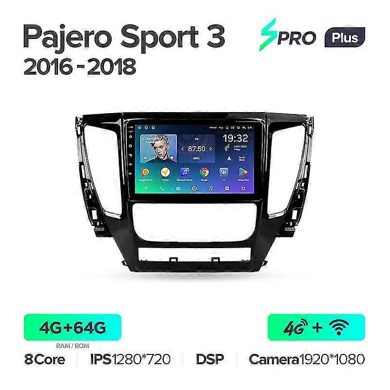 For Mitsubishi Pajero Sport 3 2016 - 2018 Car Radio Multimedia Video Player Navigation Gps No 2din 2 Din Dvd