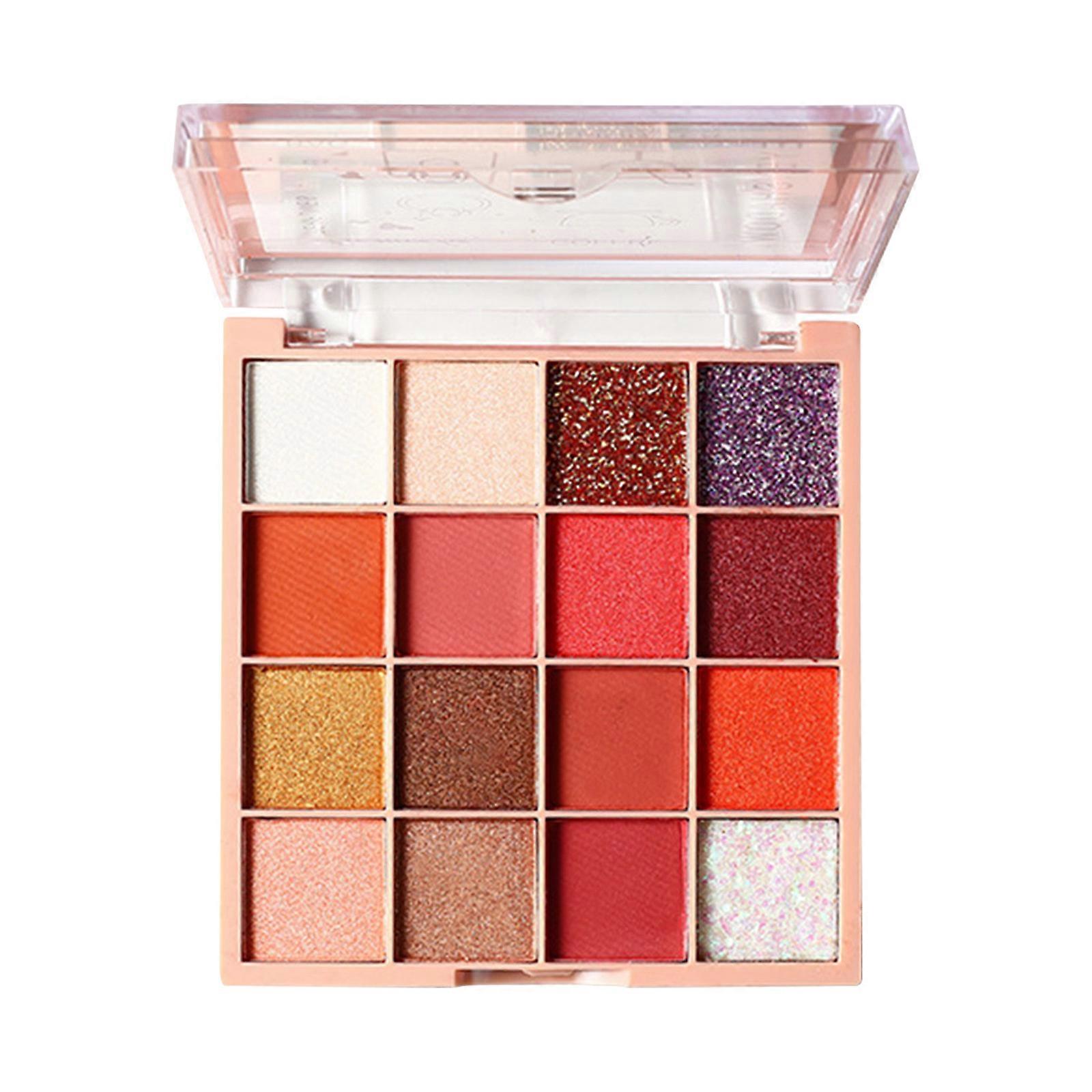 16 Color Sequin Ombres à paupières Nacré Mat Facile à ColorEr Ombre à Paupières