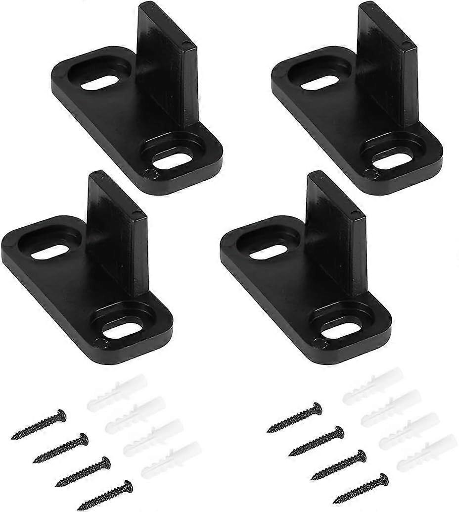 4Pcs Sliding Door Guide, Barn Door Floor Guide, Adjustable Bottom Guide Hardware Parts Non-Slotted, Floor Guide Sliding Door GuideSquare