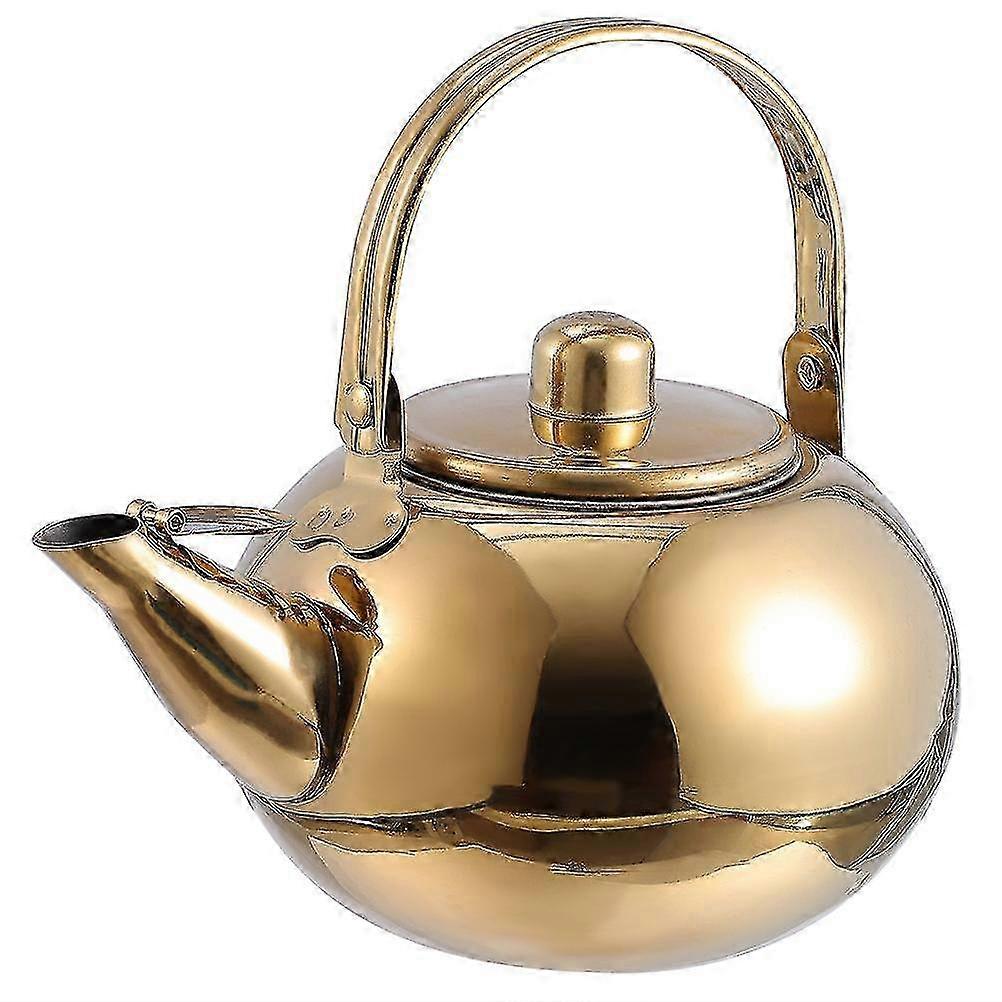 Stainless Steel Teakettle with Filter Screen Practical for Tea Brewing