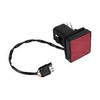 Ghulumn 15 LED 2 Inch Trailer Hitch Cover Brake Light - Red LED Tow Receiver Light With Locking Pin, 12V