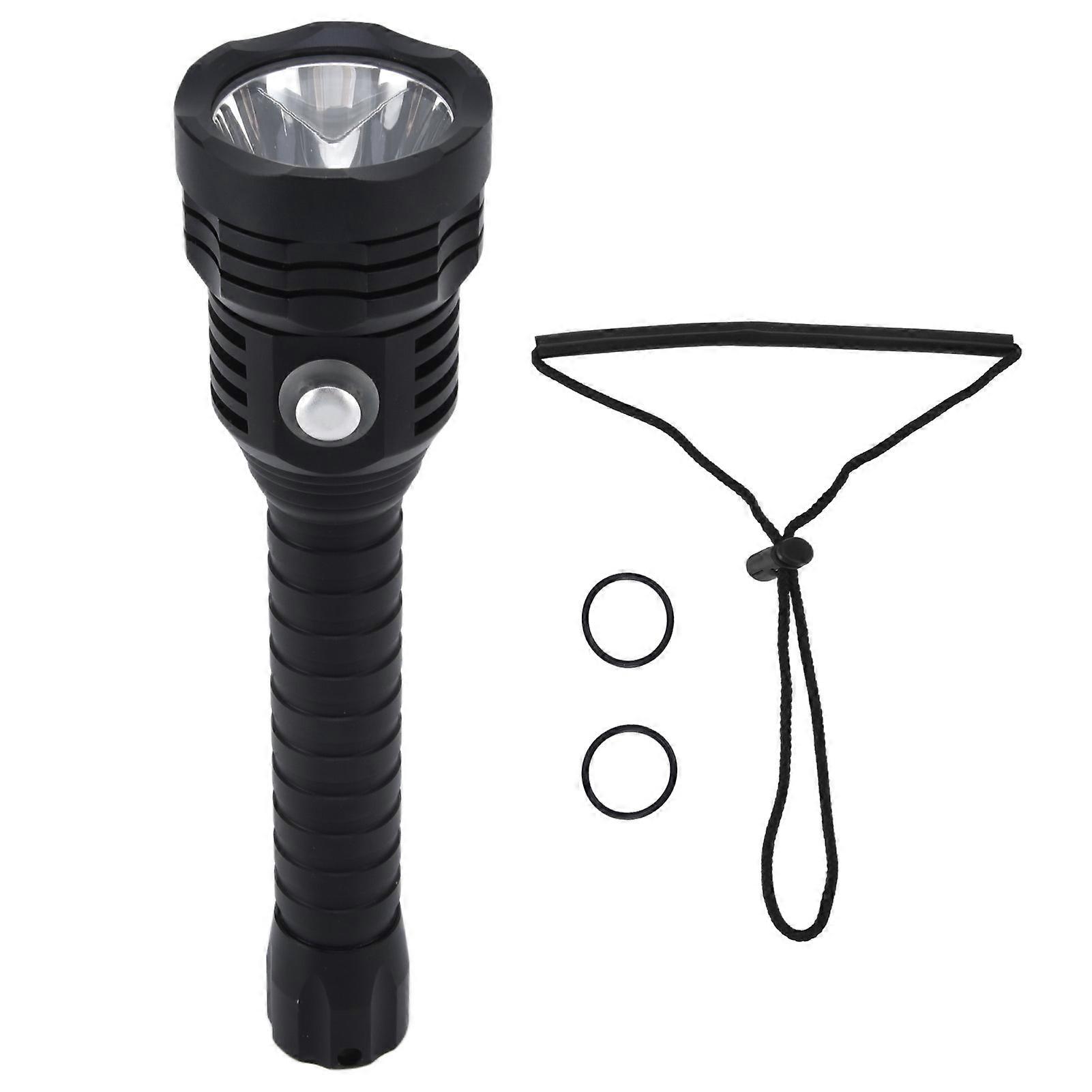10000LM XHP70 Flashlight Waterproof Dive Torch with 4 Lighting Modes Aluminium Alloy Diving Light